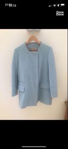 Blue wool Zara coat