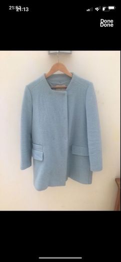 Blue wool Zara coat