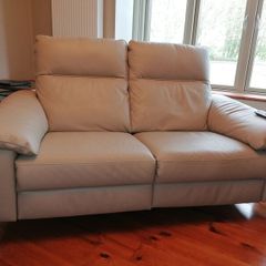 2 seater leather sofa