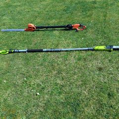 Long handle chain saw