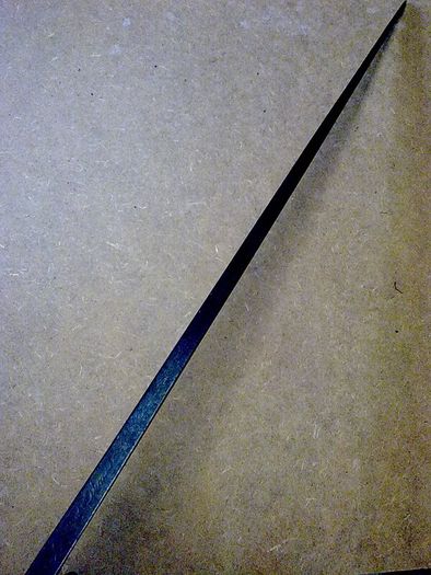 19th century French bayonet with brass and wooden handle.