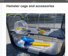 Hamster cage and accessories