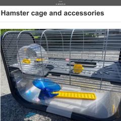 Hamster cage and accessories