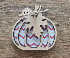 Wooden tray decor Halloween Autumn pumpkin