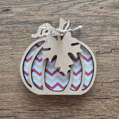 Wooden tray decor Halloween Autumn pumpkin