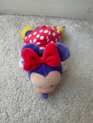 Disney Sleeping Minnie Mouse Mini Cuddleez approx. 6" Plush Used Please see photos