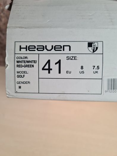 Mens Heaven Golf Shoes Size Uk 7.5 Eu 41 Brand New
