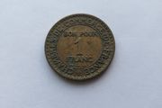 1921 1 Franc coin