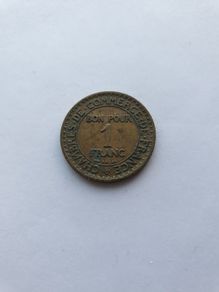1921 1 Franc coin