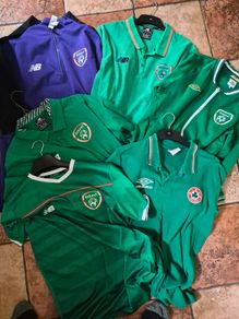FAI Ireland Football training top zip jacket joblot x 6
