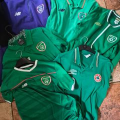 FAI Ireland Football training top zip jacket joblot x 6