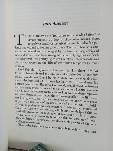 Laennec: His Life and Times by Roger Kervran. Translated from the French by D.C. Abrahams-Curiel (LP208)