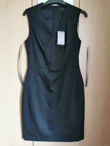 BNWT - Coast Alsa v neck black dress UK 10