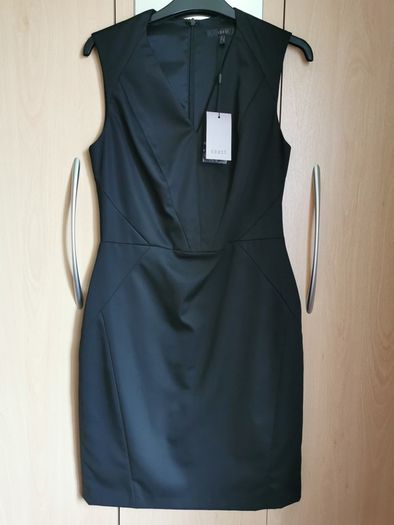 BNWT - Coast Alsa v neck black dress UK 10