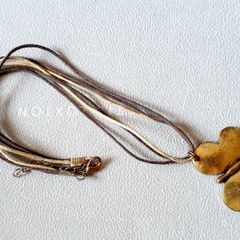 Costume Necklace Gold toned butterfly