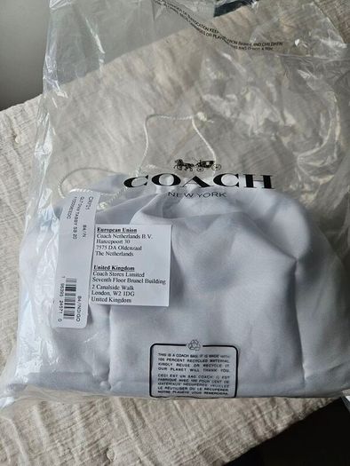 coach quilted denim tabby bag