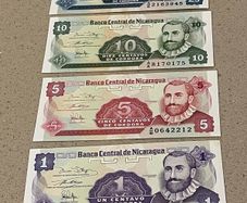 Nicaragua 1991 Uncirculated Centavos Banknotes x 4