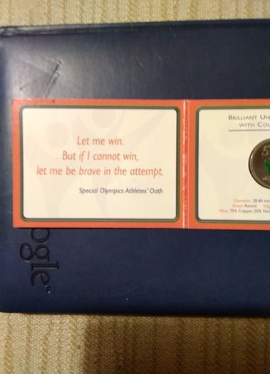 Two  Coins  Special Olympics  &  Millenium Pound