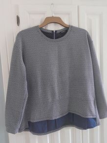 Halo Grey & Navy Top