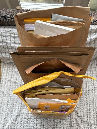 100ish free padded envelopes/Jiffy bags, cardboard envelopes