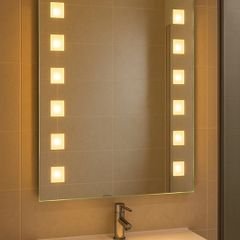Bathroom light up mirror