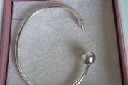 Pandora moments moon/stars open bangle size 2 very good condition hallmarked