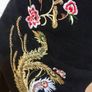 embroidered suede and leather platform ankle boot size 7 Image 8