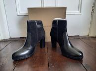 main image for ad High Heel Leather &amp; Suede Ankle Boots