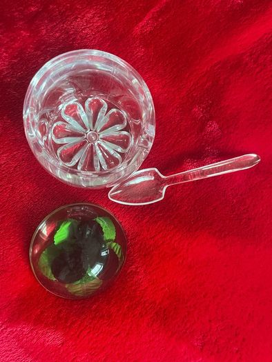 Crystal sugar bowl