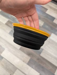 Large collapsible dog bowl