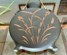 Vintage Mid Century Wormser Terra Sigillata Ceramic Hanging Wall Vase West Germany