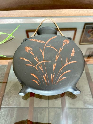 Vintage Mid Century Wormser Terra Sigillata Ceramic Hanging Wall Vase West Germany