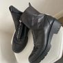 Black Leather Ankle Boots Image 3
