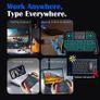 2.4GHz & BT Dual-Mode Mini Keyboard with Touchpad - 7-Color Backlight, Multimedia Keys - Compatible with Android TV Box, Smart TV, Projector, PS3 & More Image 9