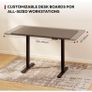 120 x 60cm Electric Standing Desk ONE PIECE DESKTOP Height Adjustable Desk Sit Stand Image 4