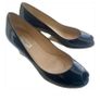 LK Bennett Eevi Navy Patent Espadrille Wedges Image 2
