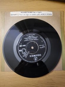 Richard Tauber Tristesse So Deep Is The Night Loves Last Word Is Spoken 7 inch Single Columbia SCD 2189