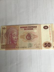 Congo Banknote - 50 Francs