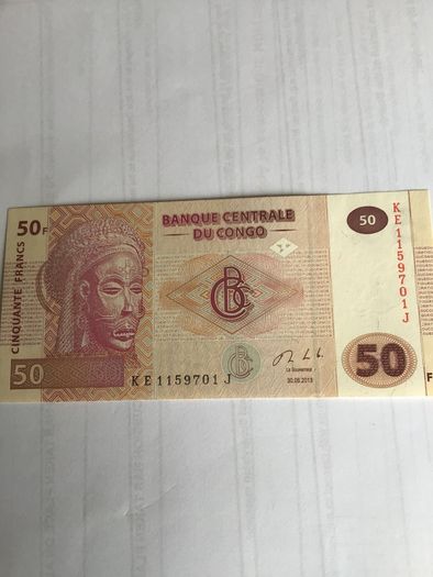 Congo Banknote - 50 Francs