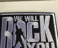 Queen - We Will Rock You sew on Patch