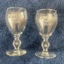 Vintage Set of 2 Powers Gold Label Irish Coffee Glasses. Image 2