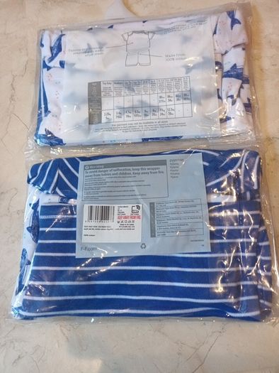 F&F  Baby Boy Pyjamas X 2 Pairs.   Age 3-6 months.  B.N.W.T