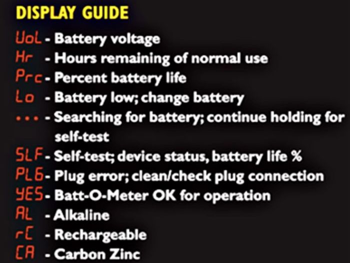 Batt-O-Meter tester for musicians (new)