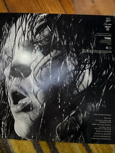 Meatloaf vinyl lp. Irish pressing