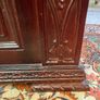 FLASH SALE ! WAS 450 NOW 350 ! A Very Unqiue Cared Stained Wood Chest / Trunk . Image 5