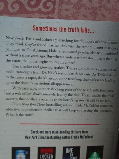 Never Lie, Freida Mc Fadden, Paperback book, Fiction, book