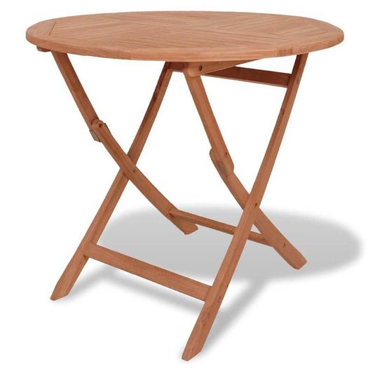 Folding Garden Table 85x76 cm Solid Teak Wood