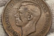Great Britain 1938 King George VI Penny Possible Obverse Mint Error Planchet Error