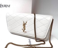YSL gaby quilted leather chain phone case ORIGINAL