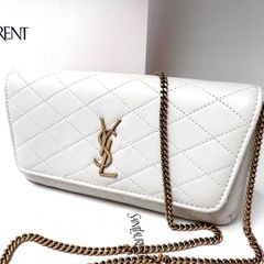 YSL gaby quilted leather chain phone case ORIGINAL